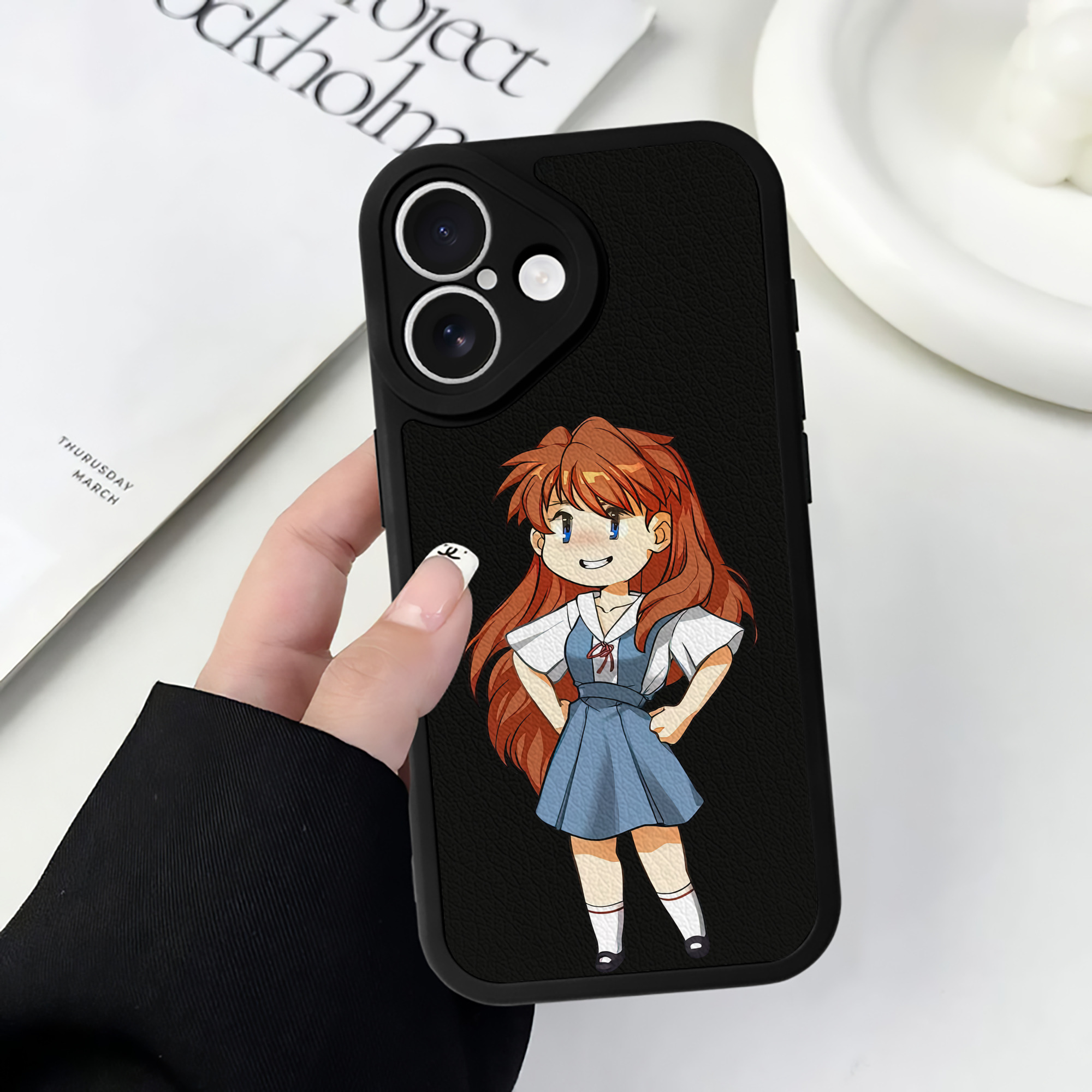 （画像用） EVA 新世紀エヴァンゲリオン 【iPhone 16シリーズ対応】シリコンスマホケース（レザー調） 材質：シリコン